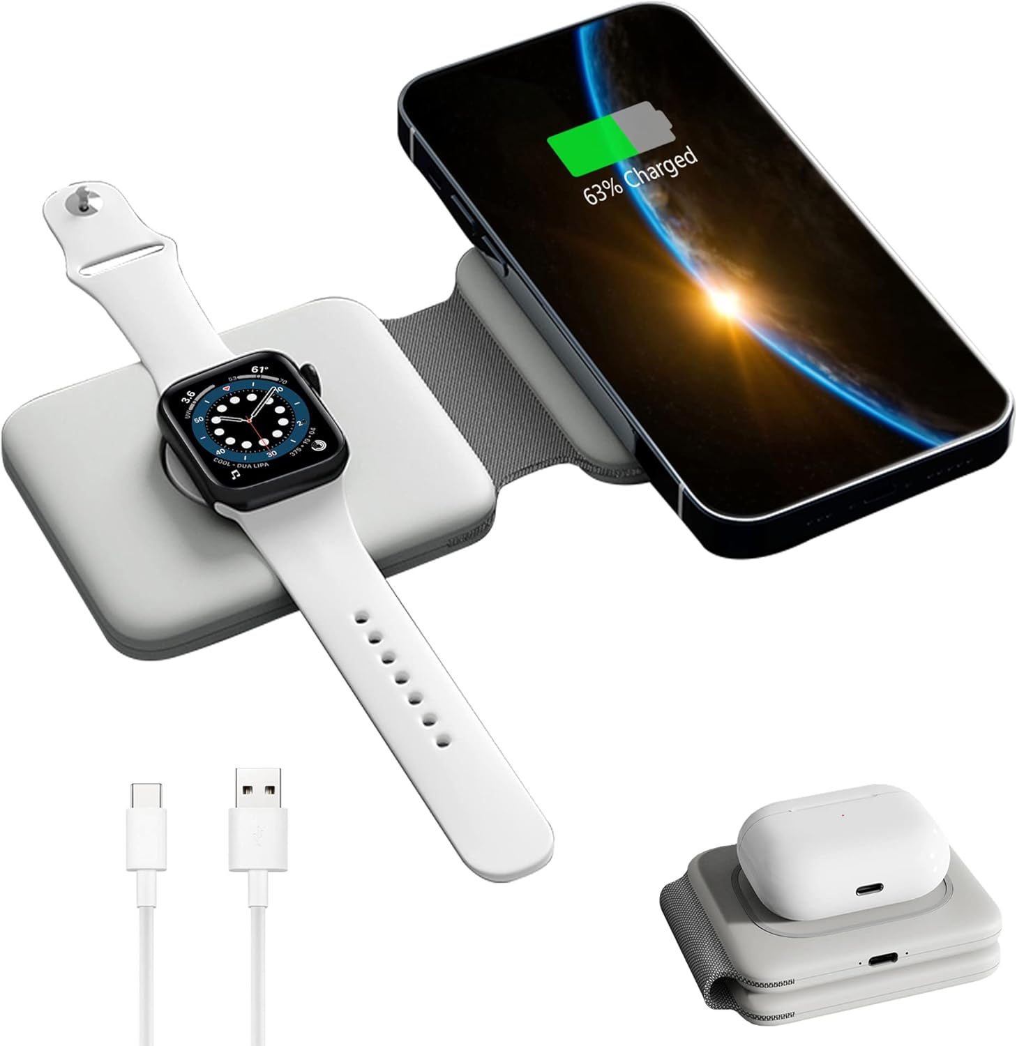 7 Best Travel Wireless Chargers For iPhone and Android 2024 2 Tisuis Foldable Wireless Charger
