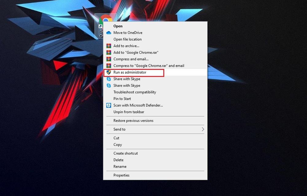 How to Fix Google Chrome Won’t Open -Run as Administrator