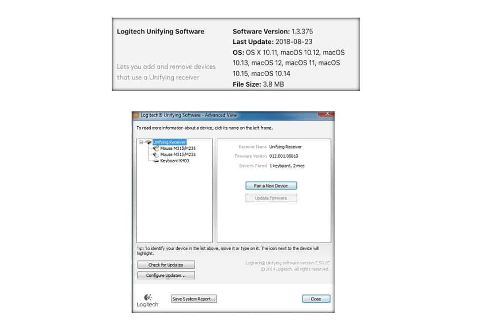 Logitech software