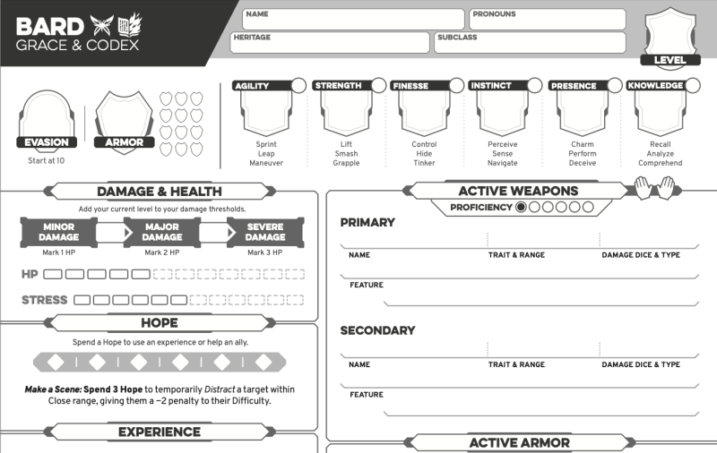 daggerheart charactersheet
