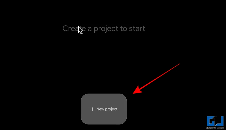 new project in flow