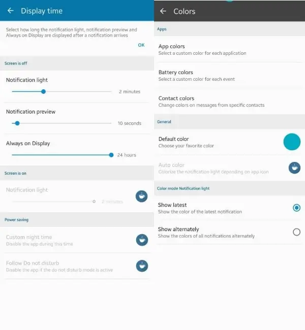 Samsung Galaxy S22/S22+/S22 Ultra Notification Light | How to Set Up 7 Set display time for notification on Samsung Galaxy S10