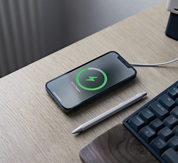 phone being charged
