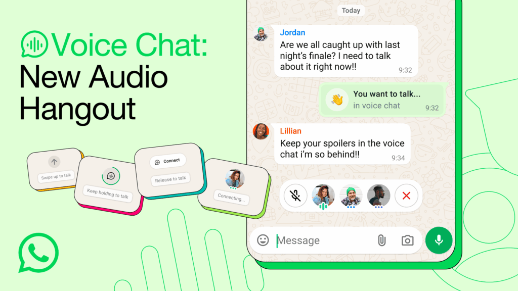 WhatsApp Introduces Voice Chats For All...